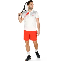 Discount Tournament Polo Men - White, Red Shirts