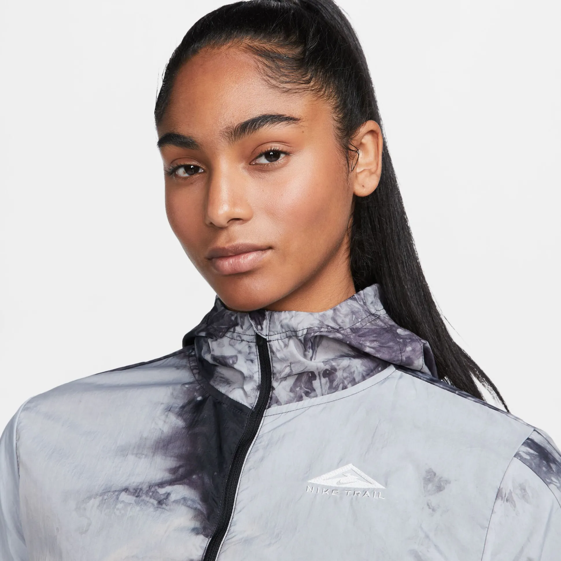 Hot Trail Running Jacket Women - Black, Grey Running Clothing
