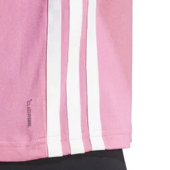 Clearance Train Essentials 3 Stripes Workout T-Shirt Women - Pink, White Shirts