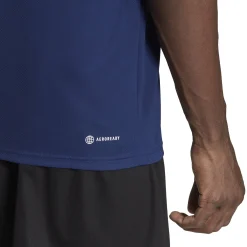 Sale Training Essential Base 3 Stripes T-Shirt Men - Dark Blue, White Shirts