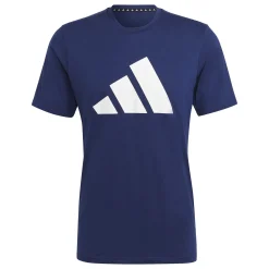 New Training Essential Feel Ready Logo T-Shirt Men - Dark Blue, White Shirts