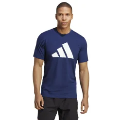 New Training Essential Feel Ready Logo T-Shirt Men - Dark Blue, White Shirts