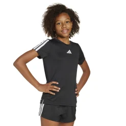 Shop Training Essentials 3 Stripes T-Shirt Kids - Black, White Shirts