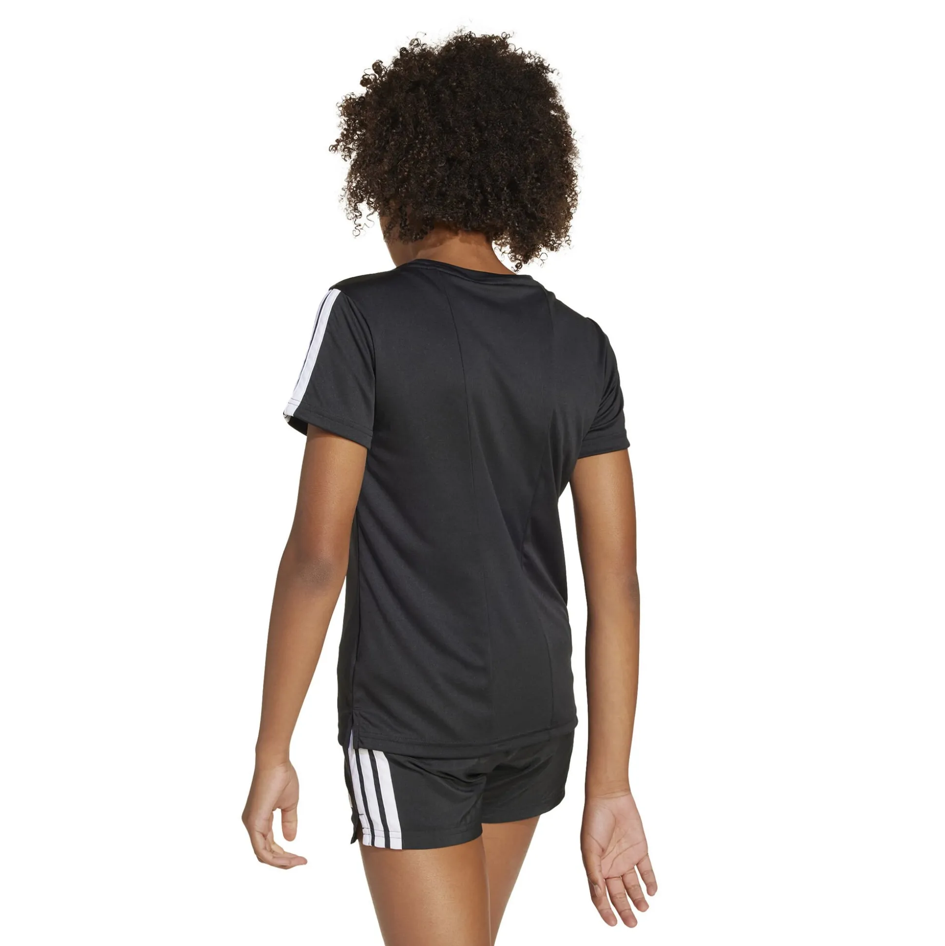 Shop Training Essentials 3 Stripes T-Shirt Kids - Black, White Shirts