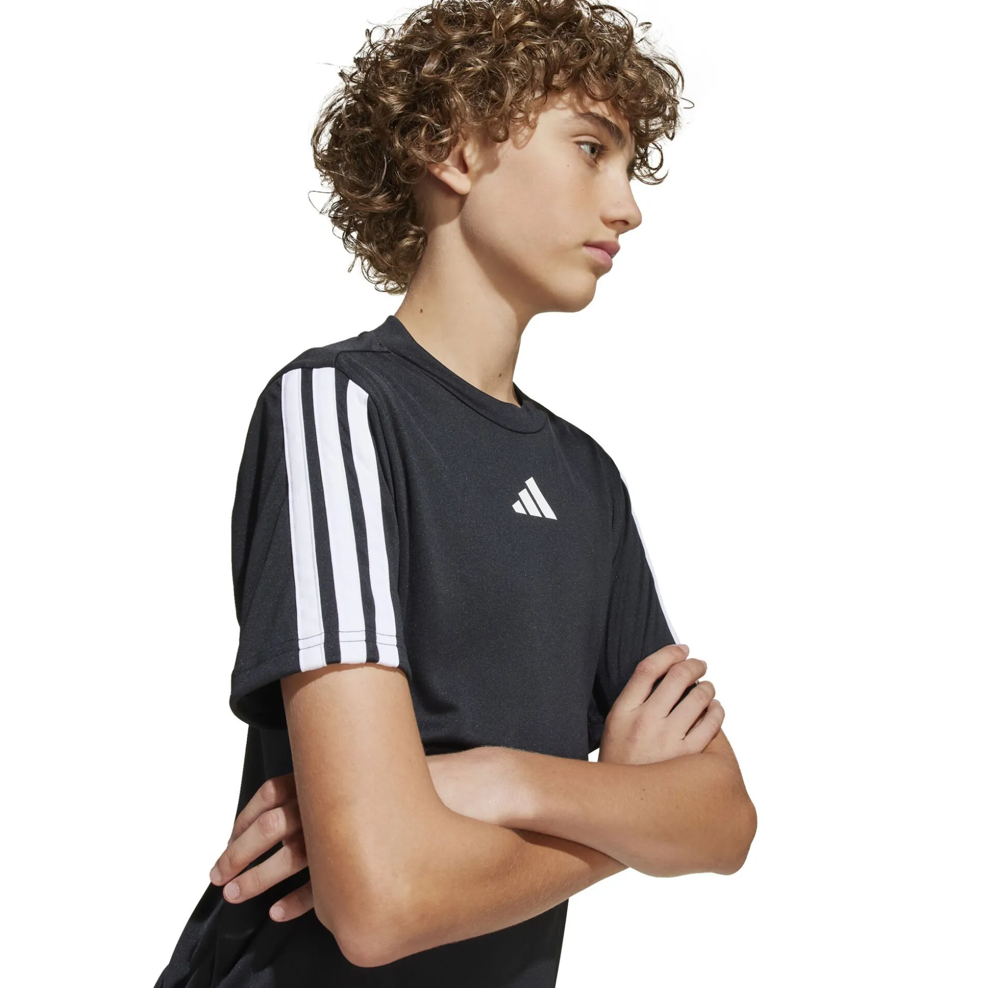 Online Training Essentials 3 Stripes T-Shirt Kids - Black, White Shirts