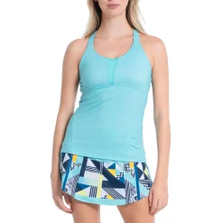 Cheap Triple Strap With Bra Tank Top Women - Light Blue Tops