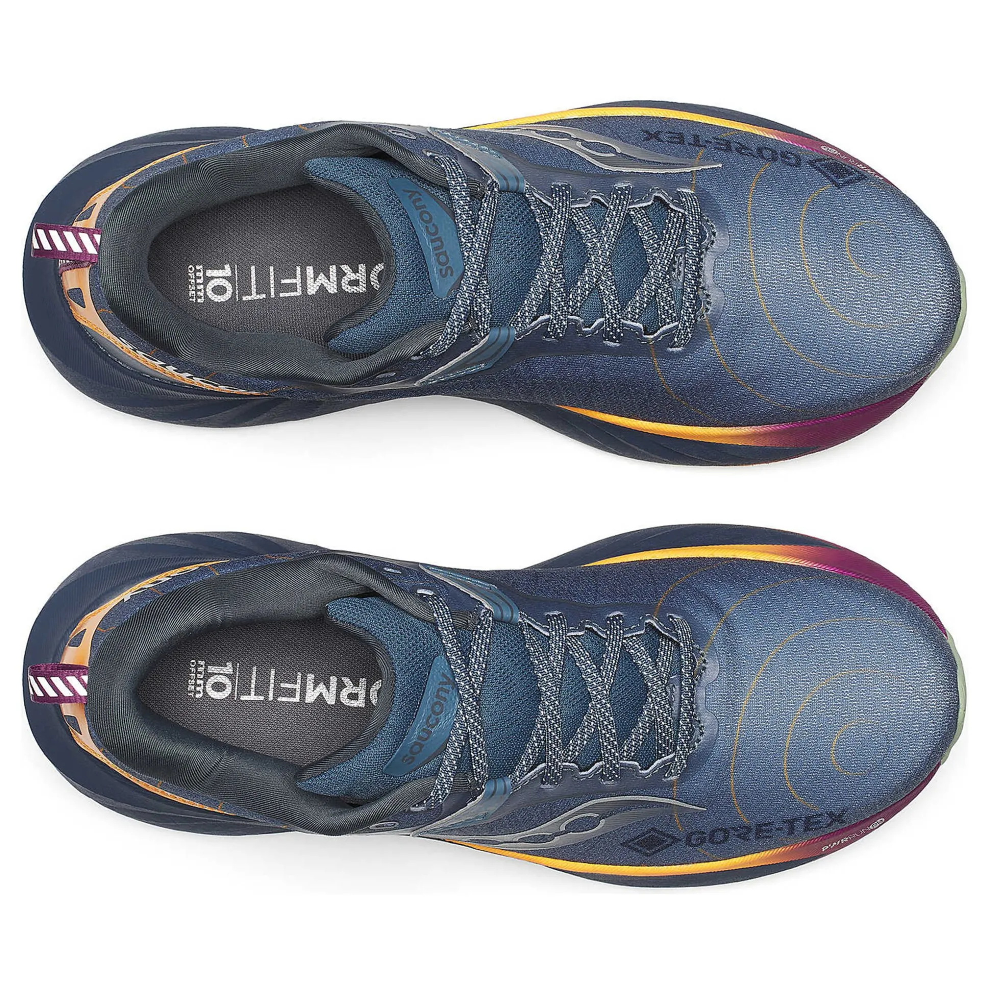 Fashion Triumph 22 GTX Neutral Running Shoe Men - Blue Grey, Orange Running Shoes