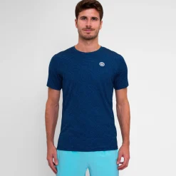 Hot Twiggy Crew Two Colored T-Shirt Men - Dark Blue Shirts