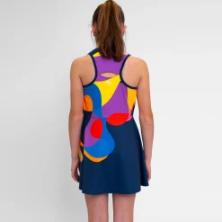 Outlet Twiggy Dress Girls - Dark Blue, Multicoloured Dresses