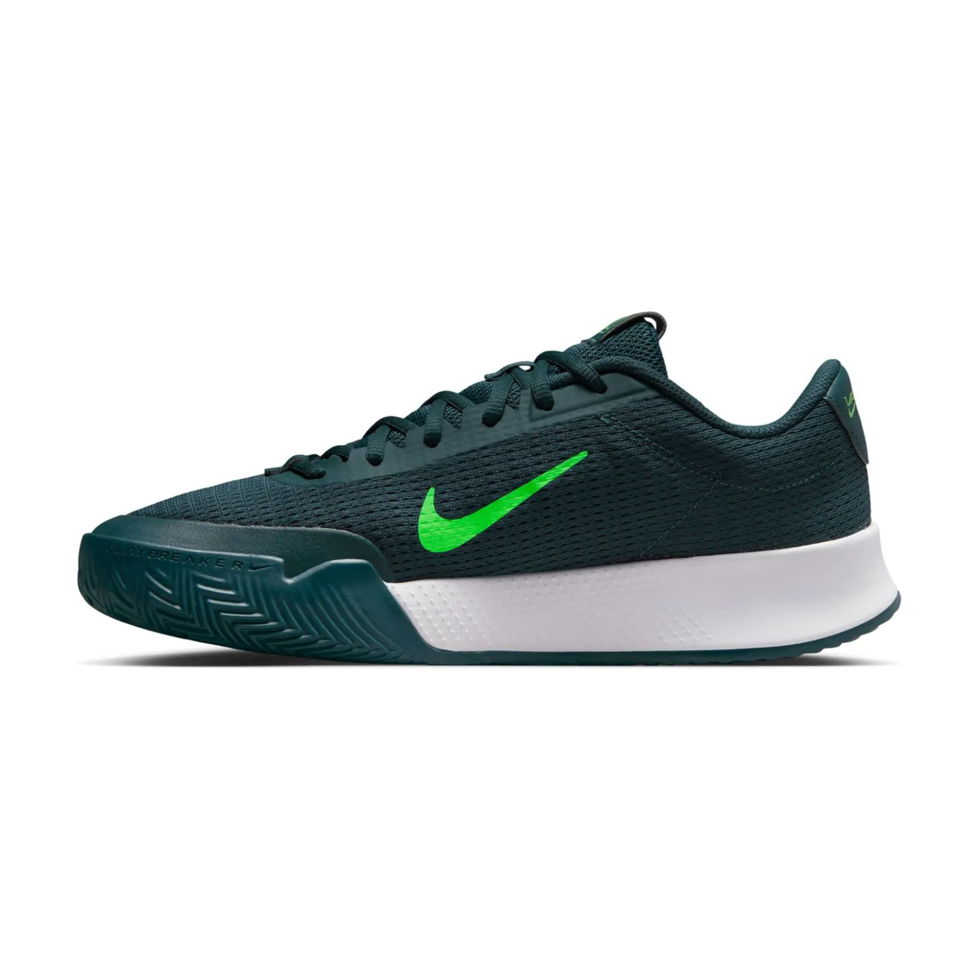 Fashion Vapor Lite 2 Clay Court Shoe Kids - Dark Green, Neon Green Clay Court Shoes