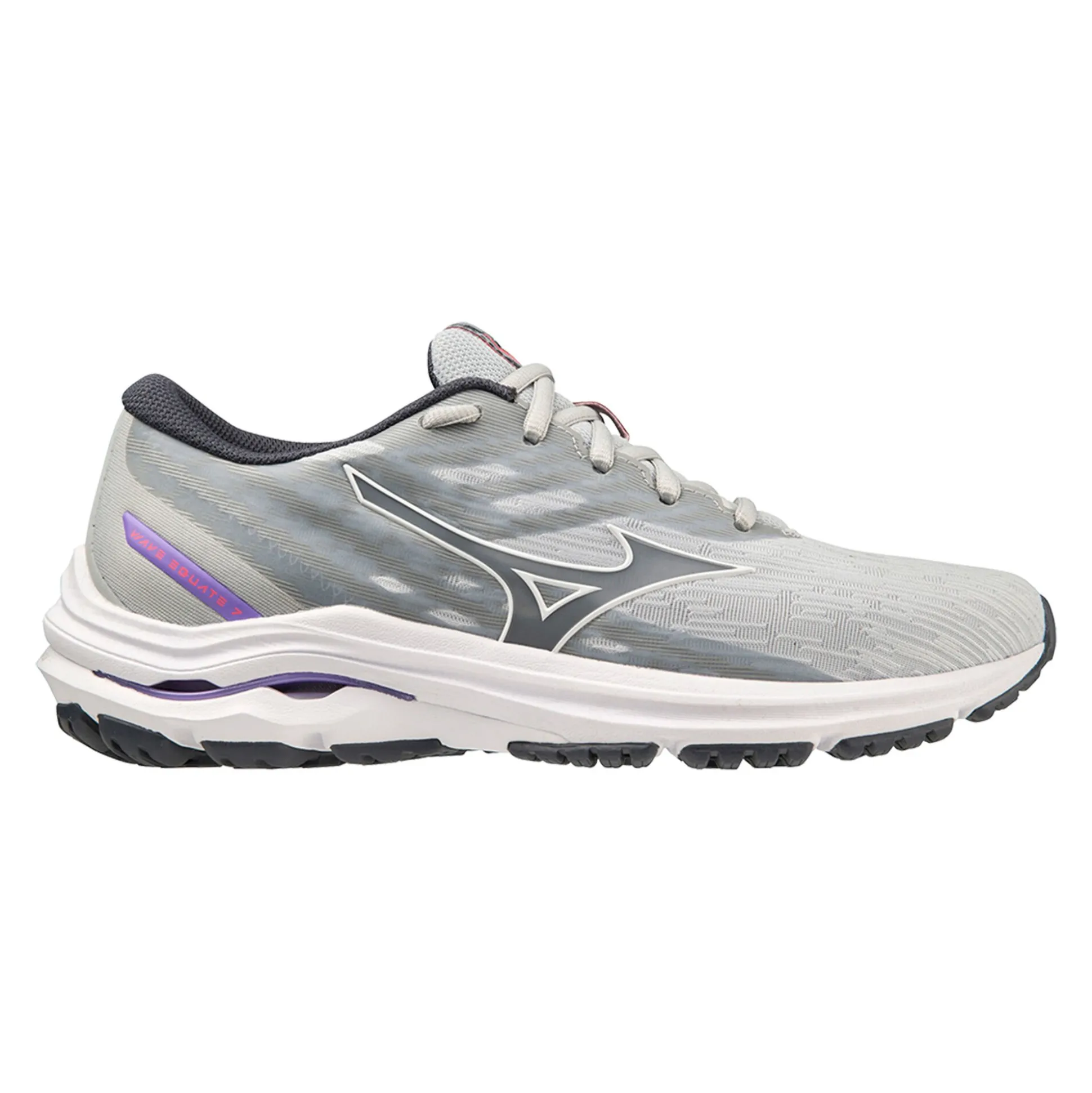 Cheap Wave Equate 7 Stability Running Shoe Women - Grey, Violet Running Shoes