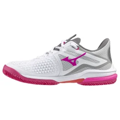 Store Wave Exceed Tour 6 Clay Court Shoe Women - White, Grey Clay Court Shoes