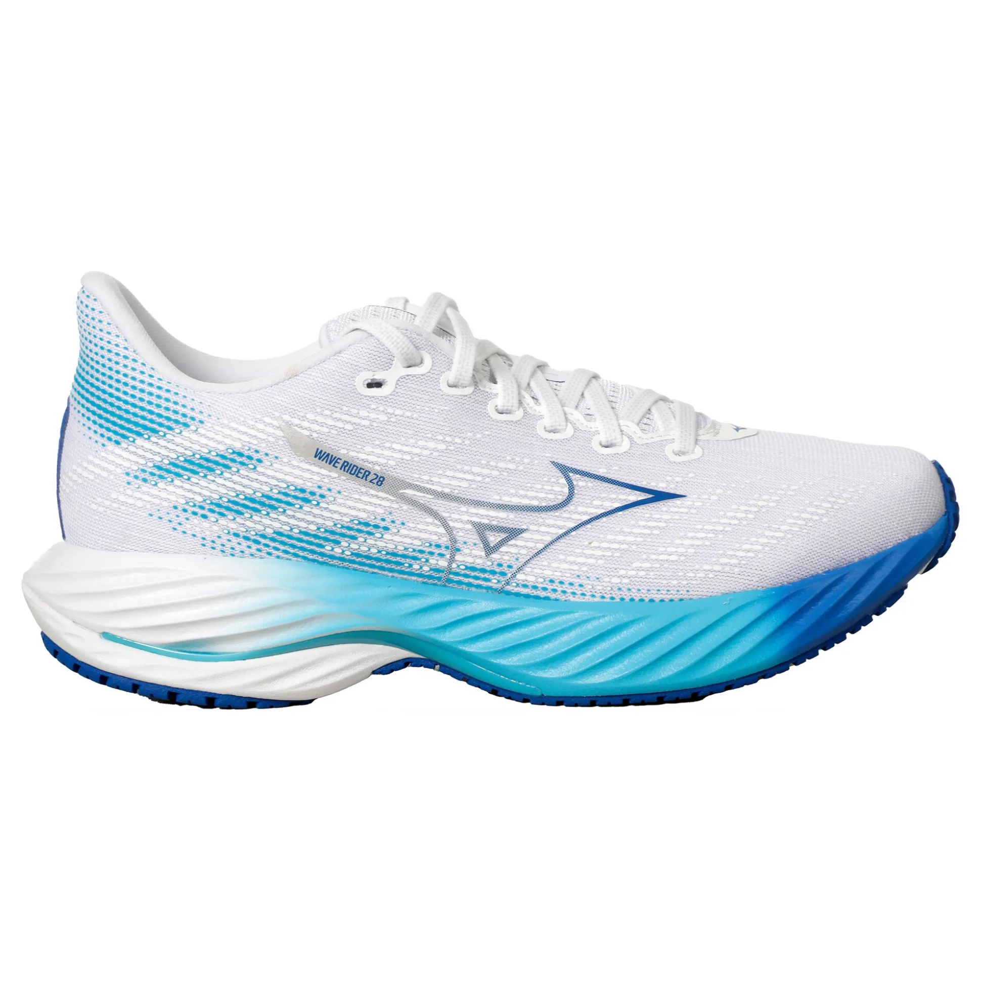 New Wave Rider 28 Neutral Running Shoe Women - White, Turquoise Running Shoes