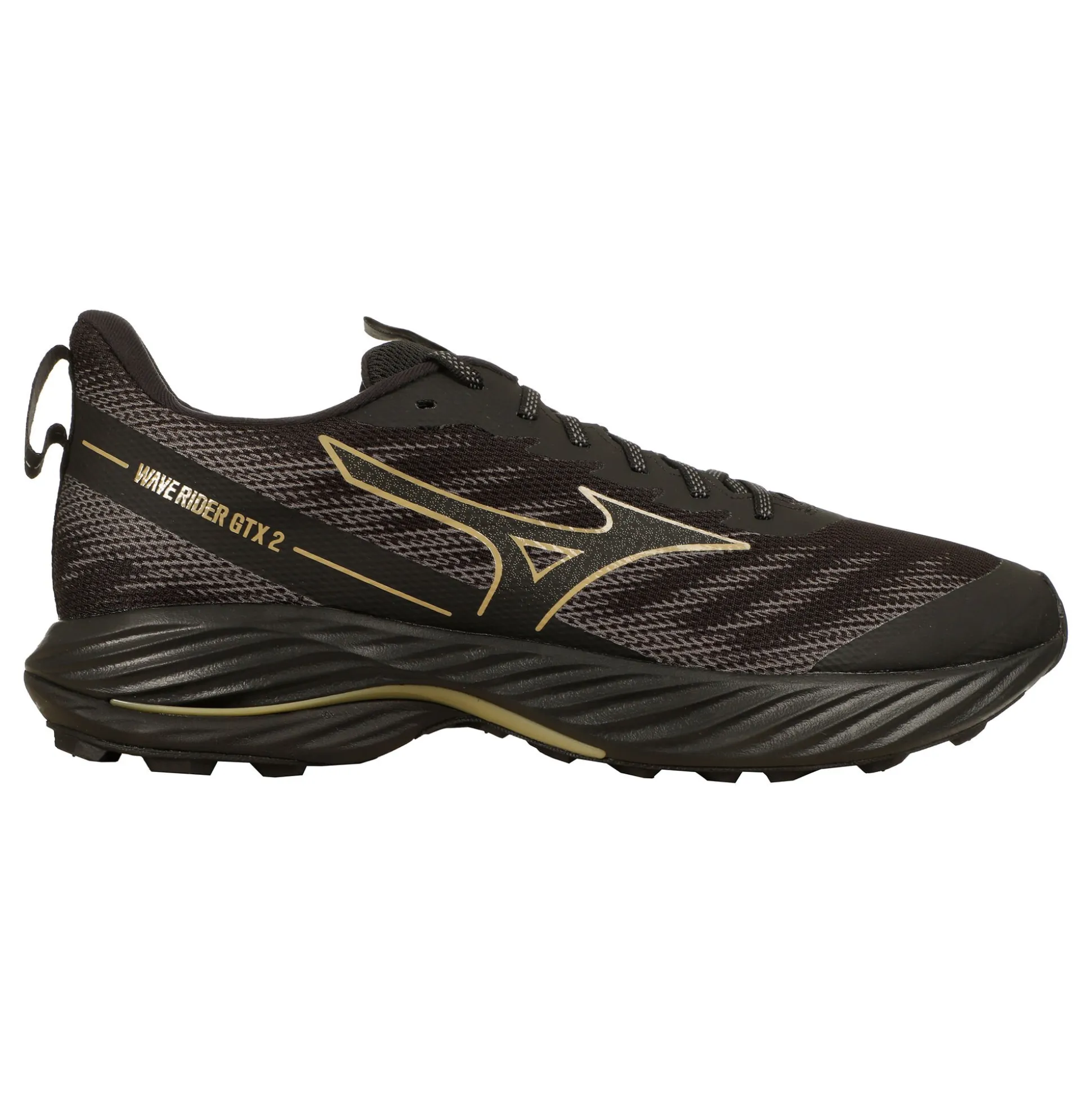 Store Wave Rider GTX 2 Trail Running Shoe Men - Black, Gold Running Shoes