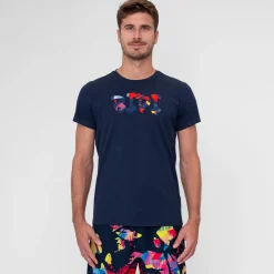 Shop Wild Arts Chill T-Shirt Men - Dark Blue, Multicoloured Shirts