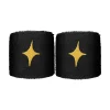 Discount Wristband 2 Pack - Black, Gold Accessories