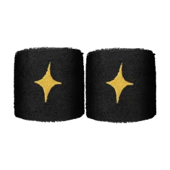 Discount Wristband 2 Pack - Black, Gold Accessories