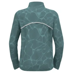 Best Zeroweight Print Running Jacket Men - Blue Grey Running Clothing